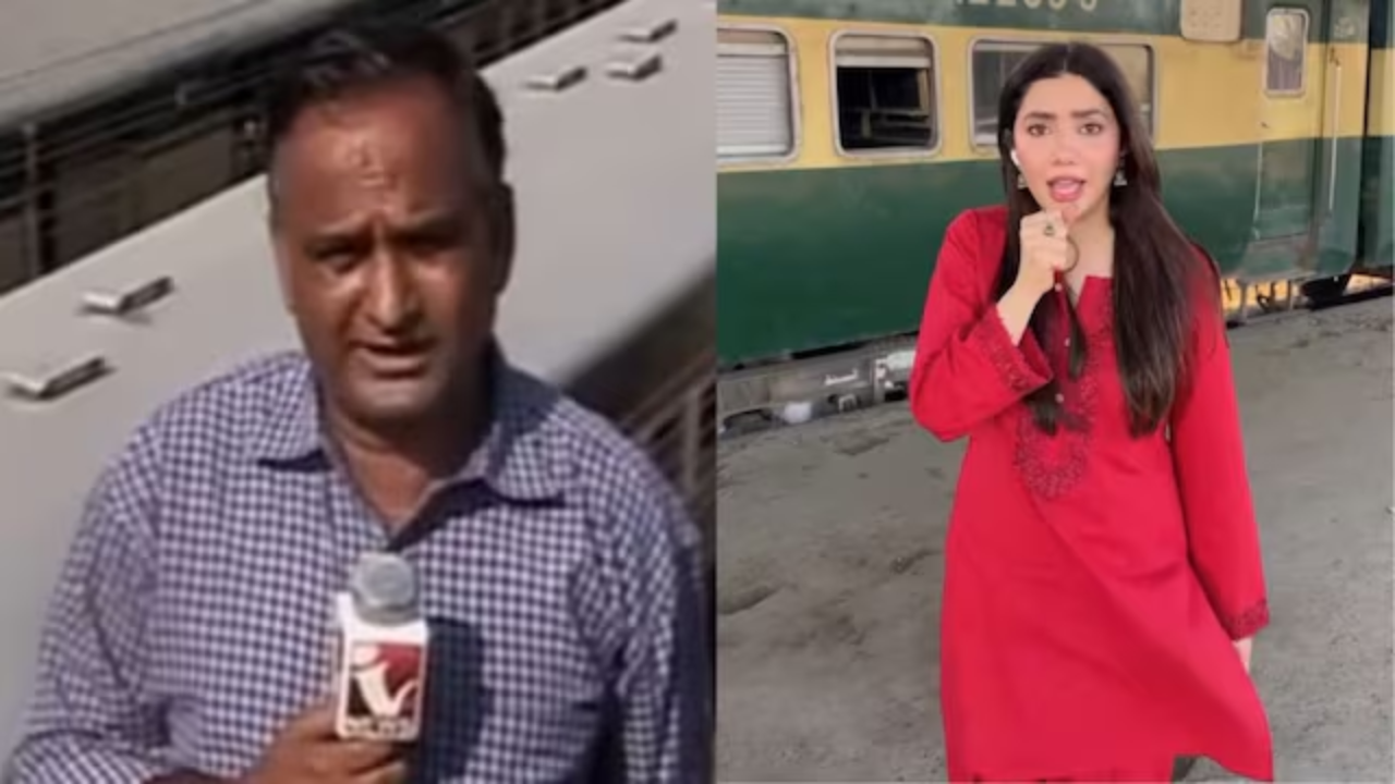 माहिरा खान ने की पत्रकार चांद नवाब सी एक्टिंग।