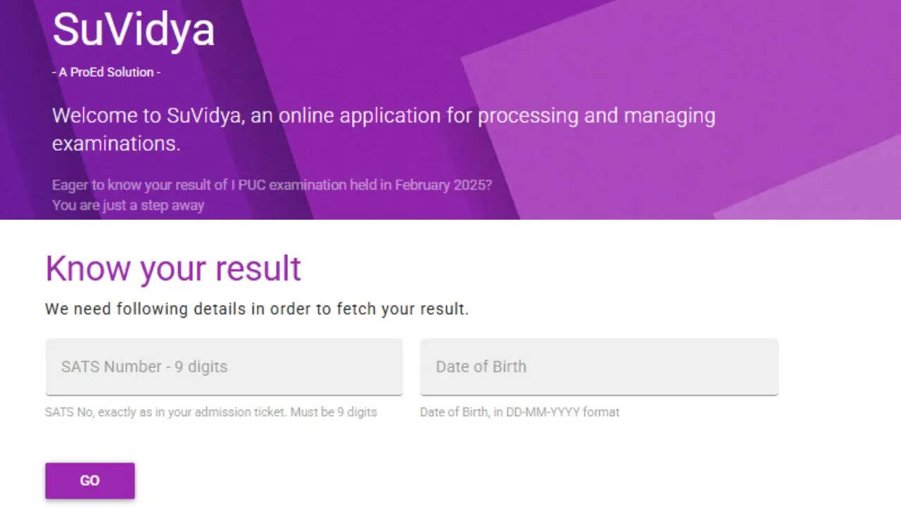 Karnataka 1st PUC Result 2025 out