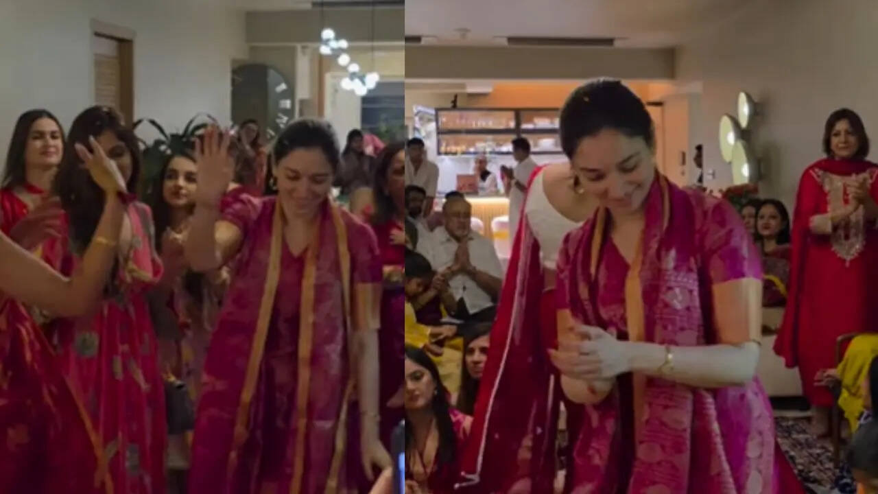 Tamannaah Bhatia Celebrate Mata Chowki at Home