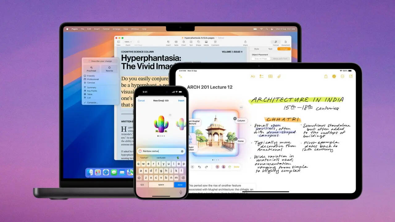 Apple Intelligence features