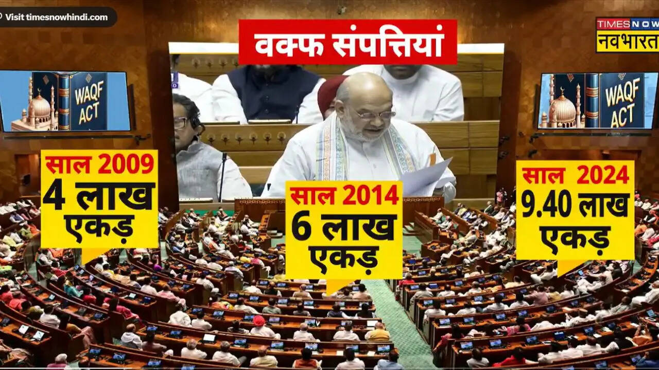 Amit Shah in Waqf bill in Lok Sabha