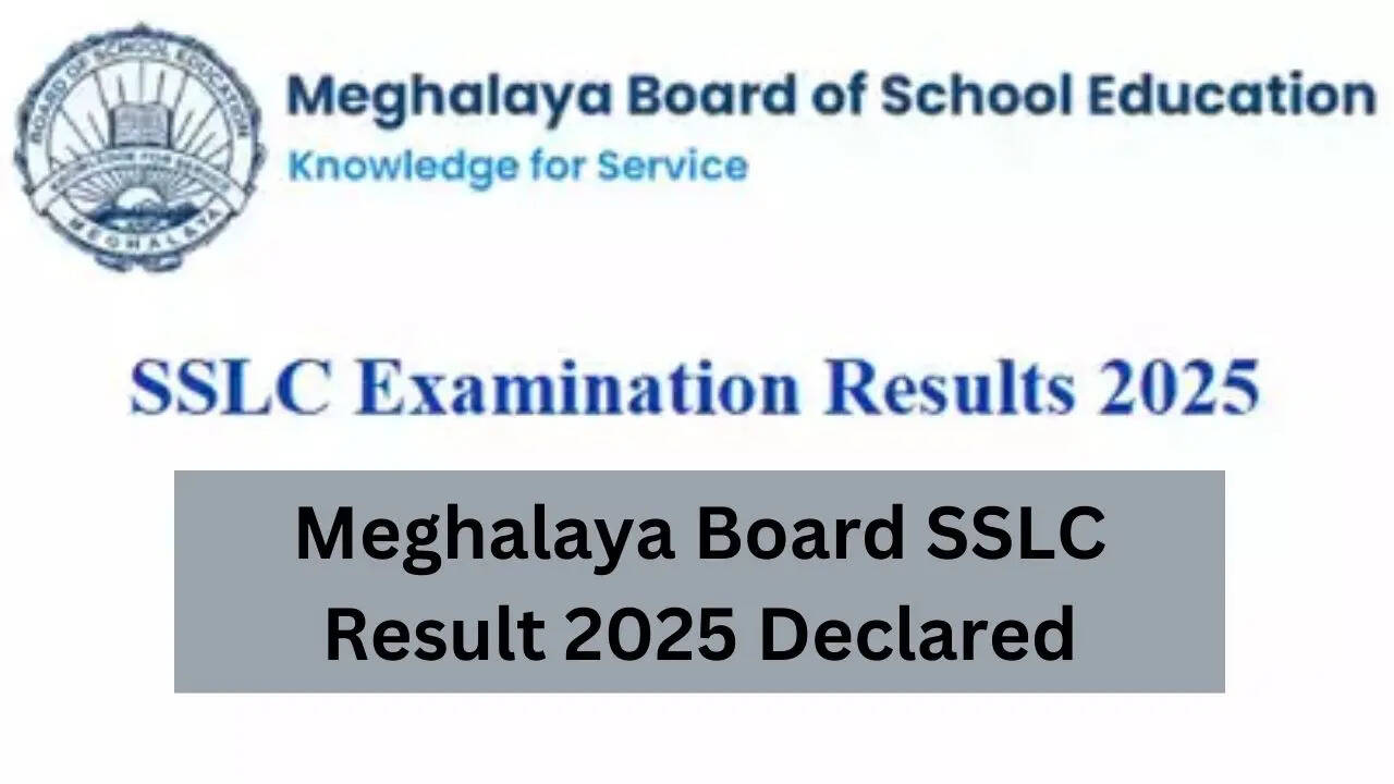 MBOSE Meghalaya Board SSLC 10th Result 2025 Declared