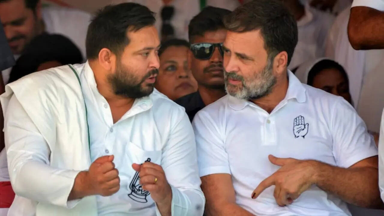 Rahul Gandhi and Tejashwi Yadav