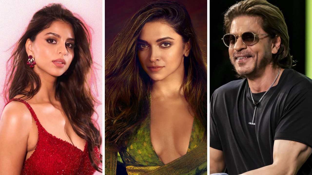 Suhana Khan-Deepika Padukone-Shah Rukh Khan