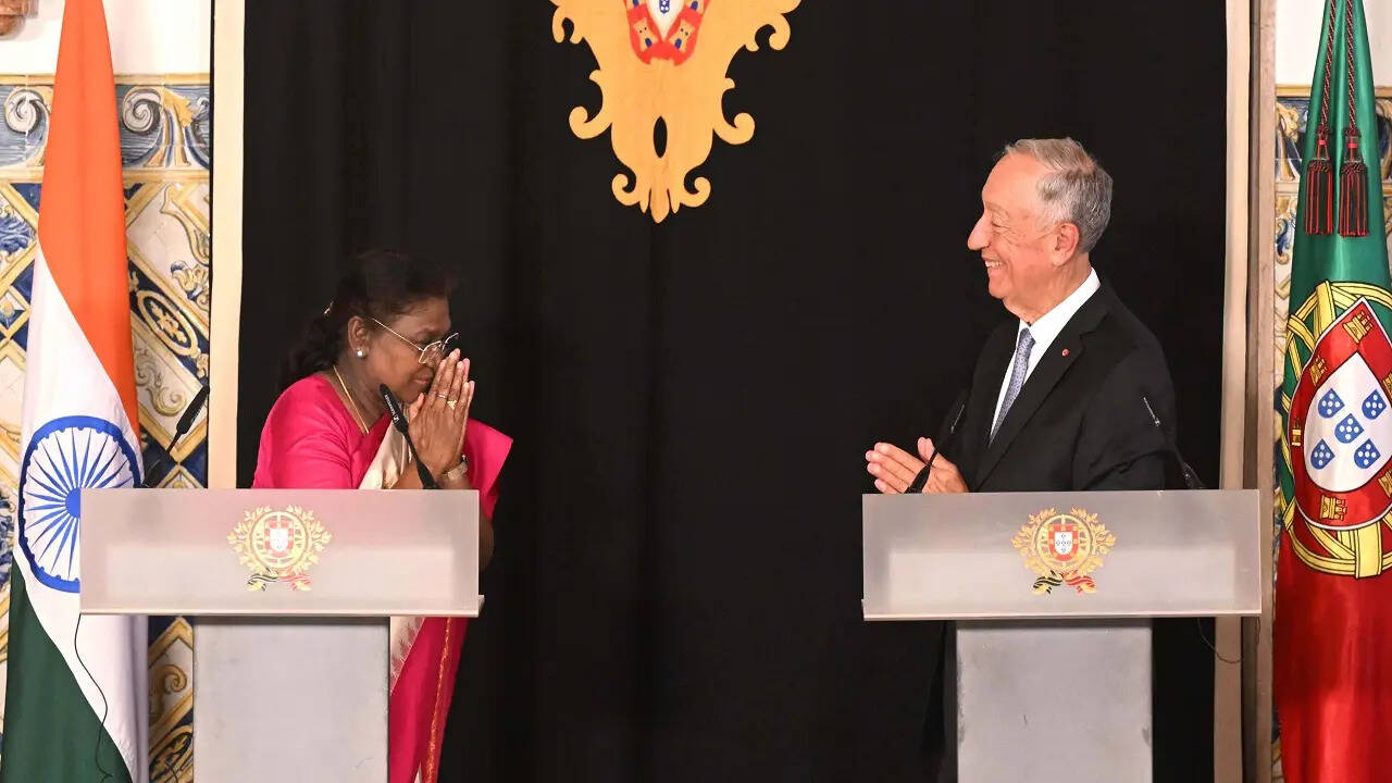President Droupadi Murmu and President Marcelo Rebelo de Sousa