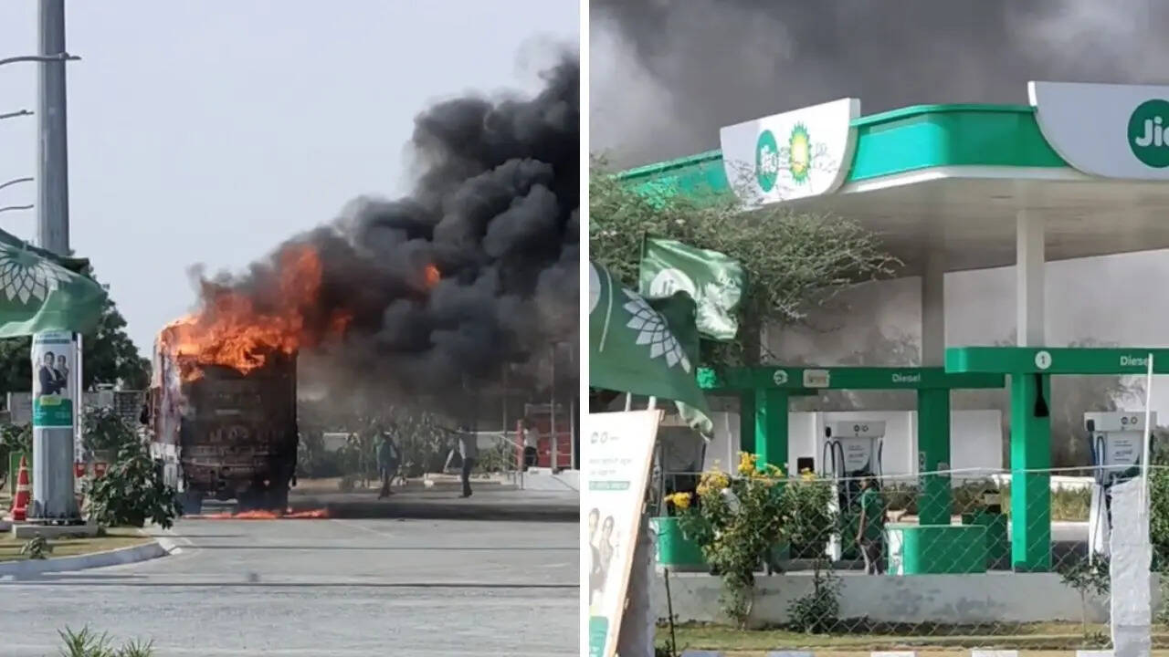Truck fire