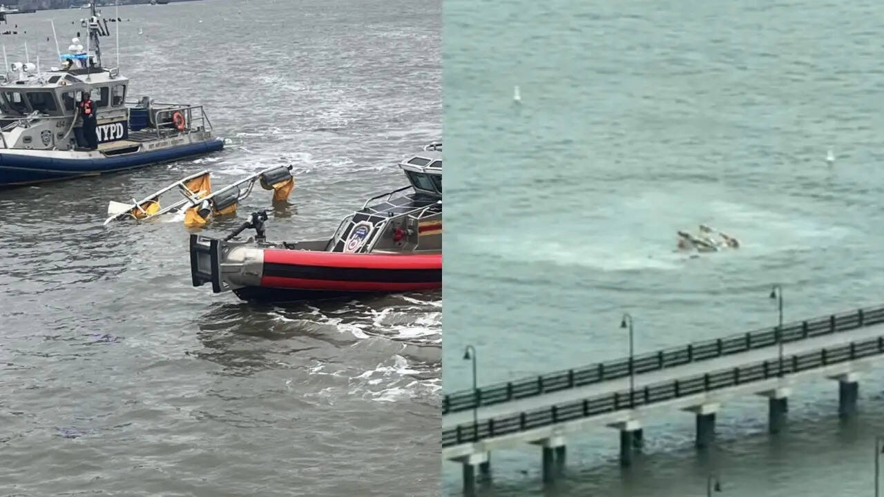 Helicopter Crashes In New York