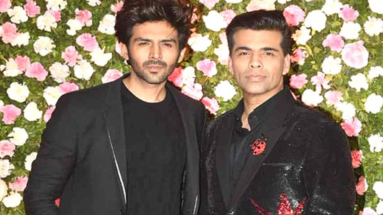Kartik Aaryan and Karan Johar