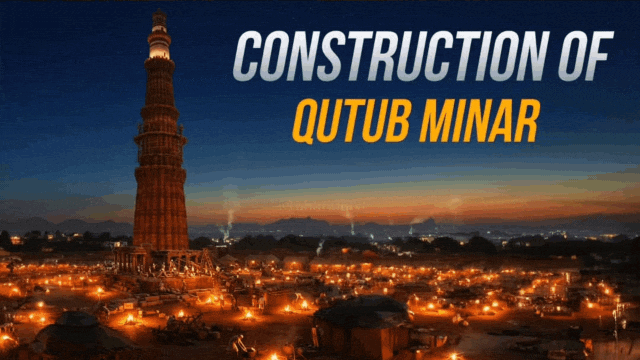 qutub minar ai construction