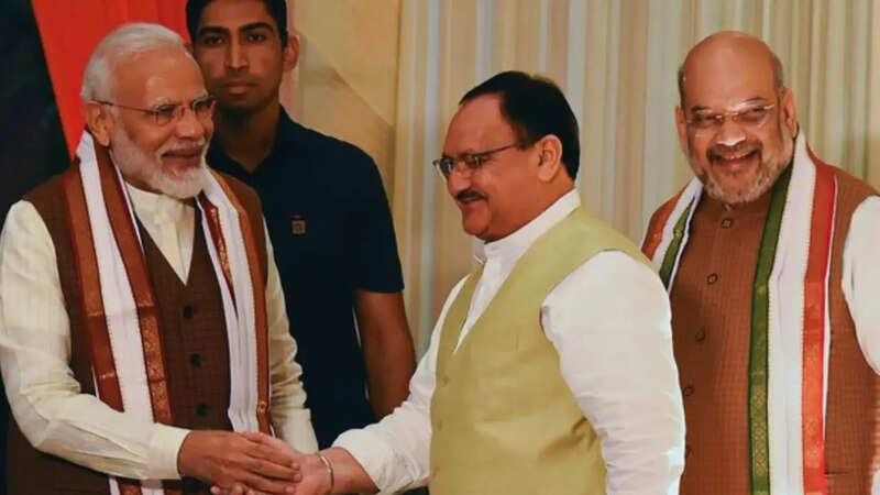PM Modi JP Nadda Amit Shah