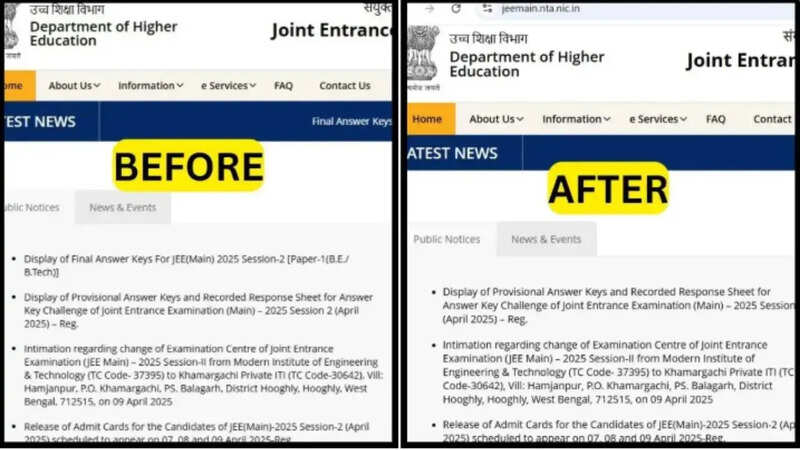 jee mains answer key rolled back