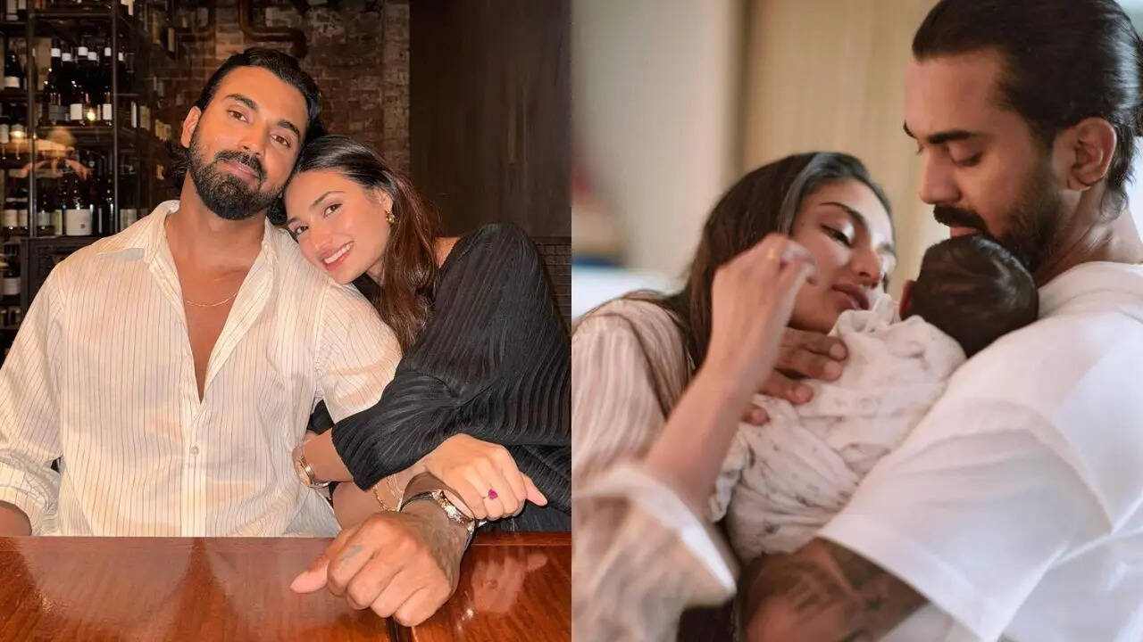 kl rahul athiya shetty daughter first pic