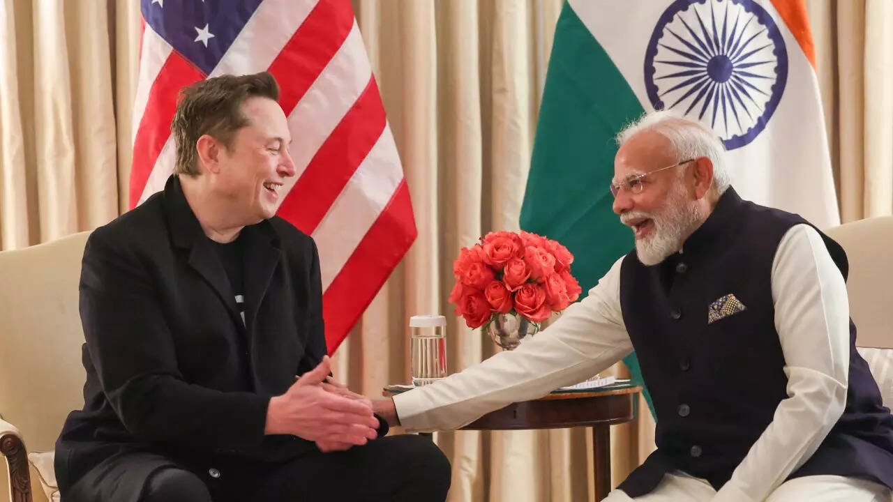 Elon Musk - Indian PM Narendra Modi