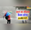 कल का मौसम 20 April 2025 बारिश के साथ आएगा आंधी-तूफान ठनका-ओलावृष्टि से रहें सावधान मौसम विभाग का बड़ा अलर्ट