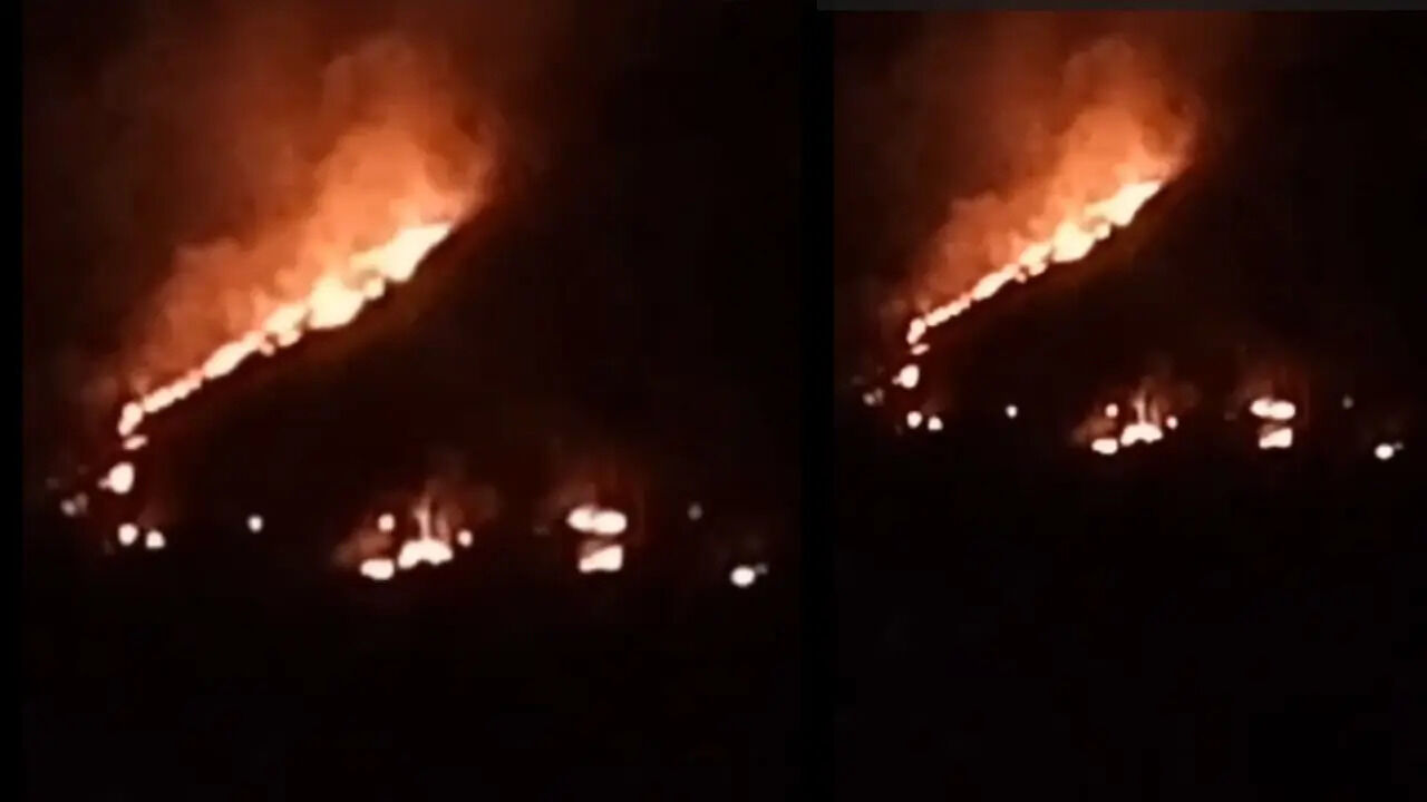 Alwar Fire: डोबा गांव की पहाड़ियों में लगी भीषण आग, रातभर धधकते रहे ...