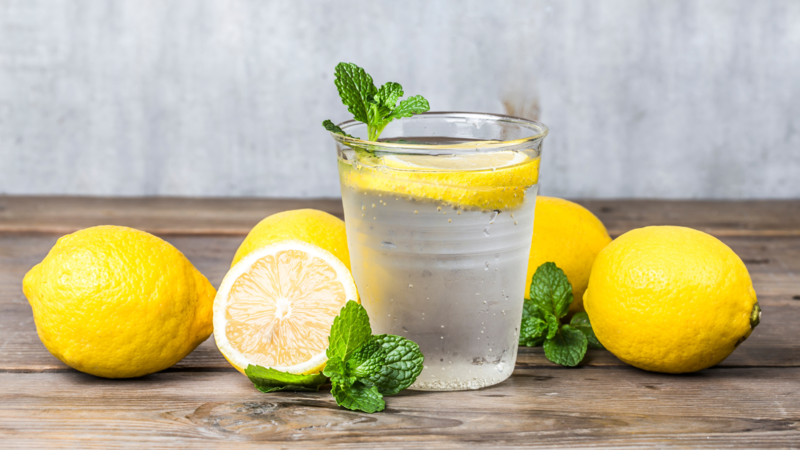lemon mint detox water recipe in hindi