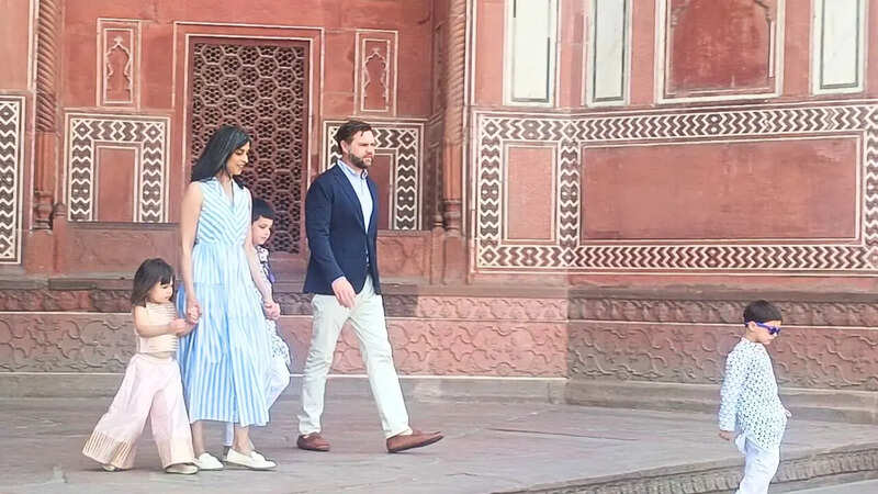 US Vice President JD Vance Visited Taj Mahal with Family