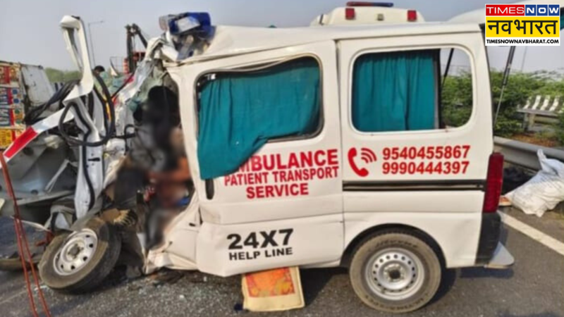 ambulance accident ghaziabad