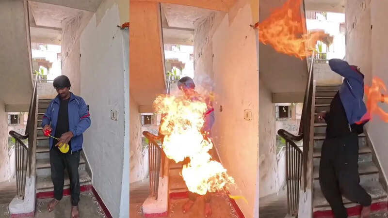 Stunt With Cockroach Spray