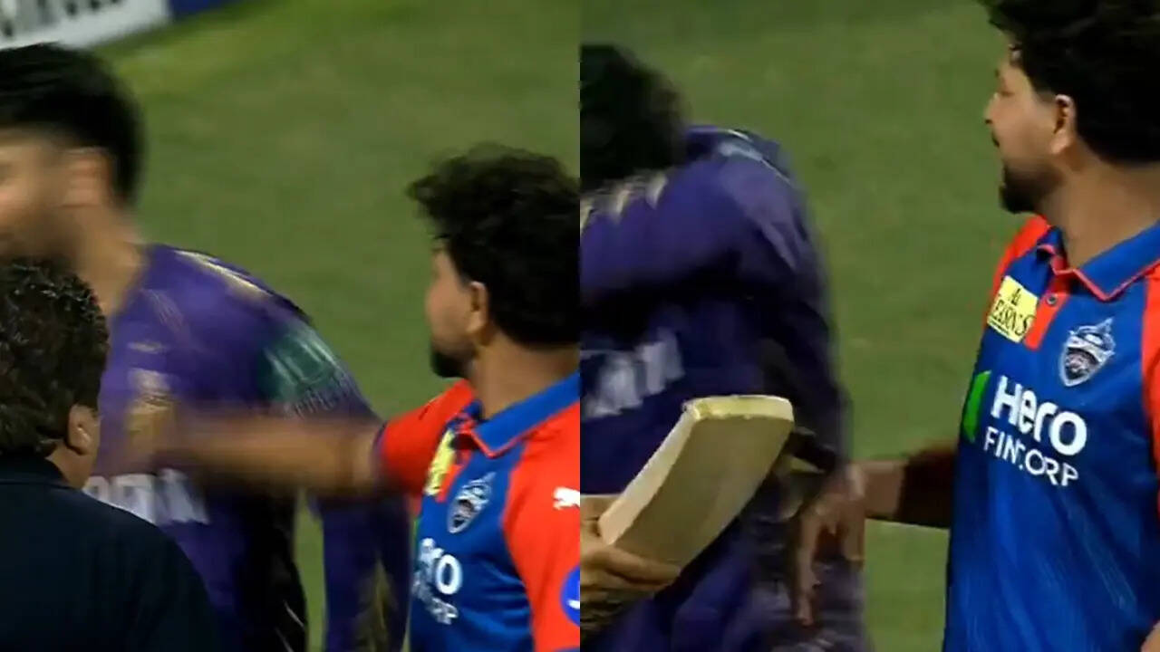 IPL 2025, Kuldeep Yadav Slaps Rinku Singh, Viral Video