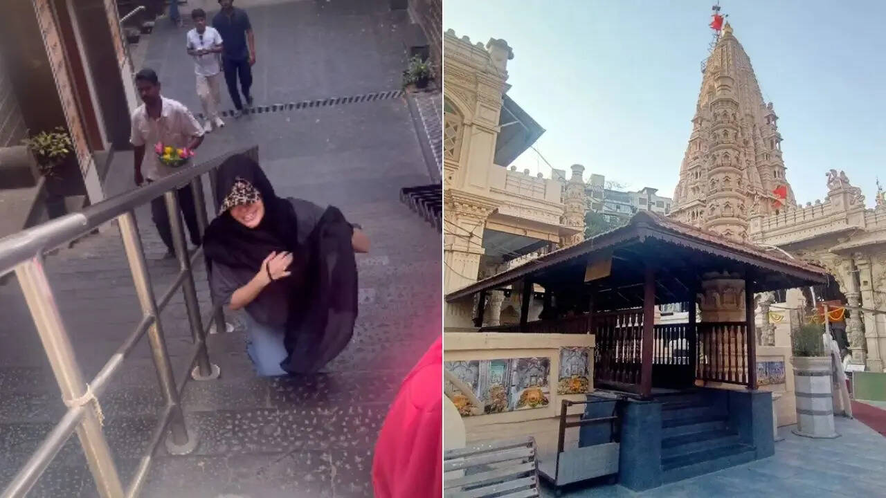 Urbi Javed visited Babulnath Temple