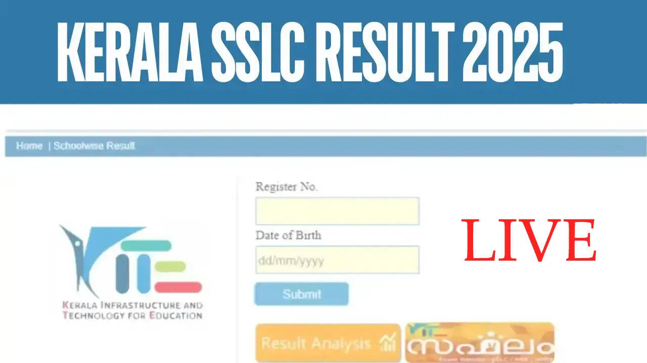 SSLC Kerala Results 2025 Live Updates Kerala Pareeksha Bhavan 10th Results check keralaresults.nic.in