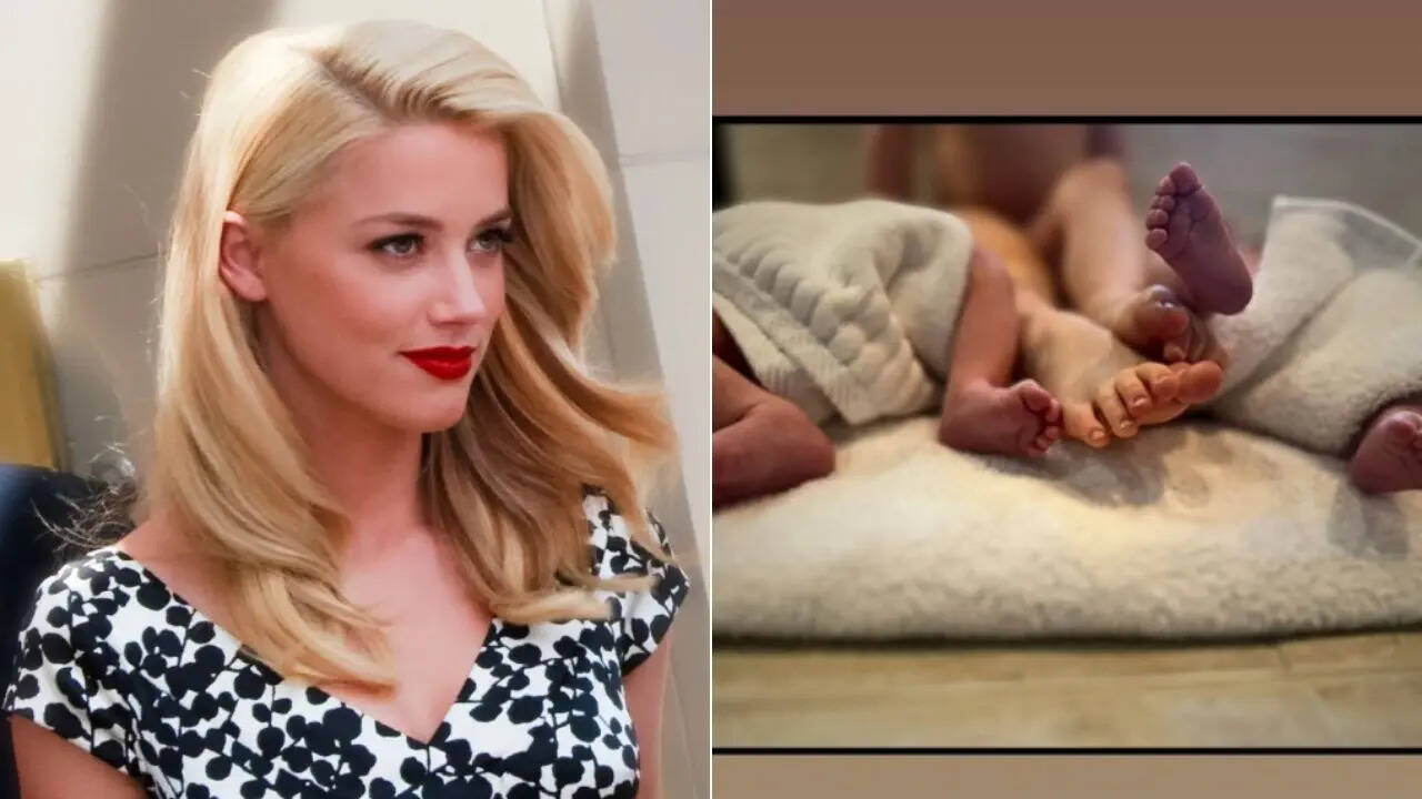 Amber dio a luz a gemelos duros