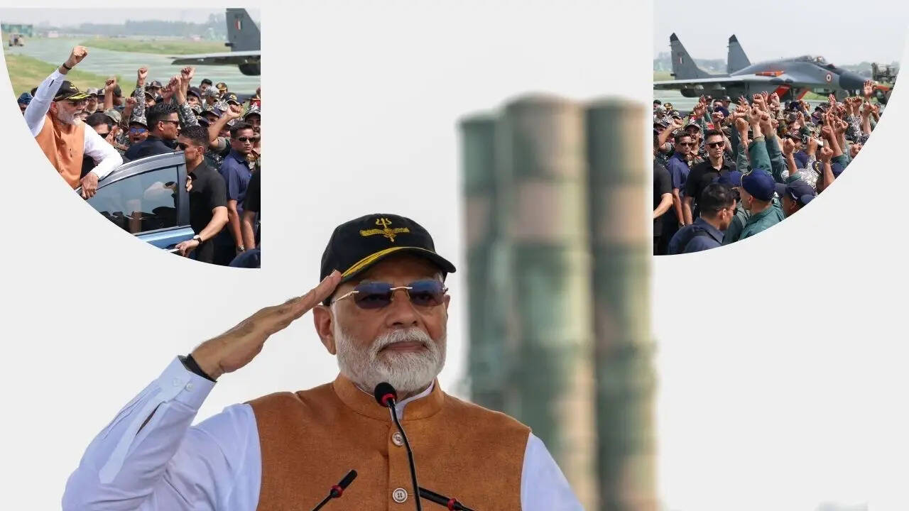 Prime Minister Modi at Adampur Airport