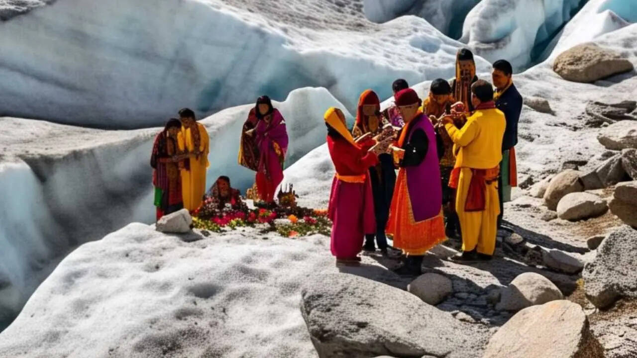 mourn loss of Nepals Yala glacier