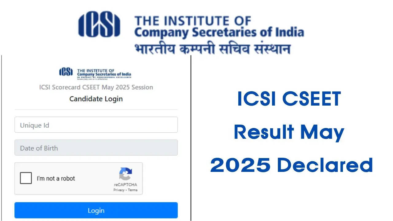 ICSI CSEET Result May 2025 Declared