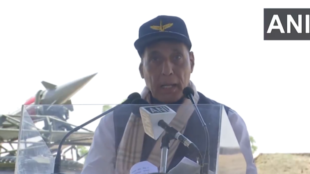 Rajnath Singh Visit Buj IAF