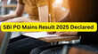 SBI PO Mains Result 2025 OUT जारी हुआ एसबीआई पीओ मेंस परीक्षा का रिजल्ट sbicoin से करें चेक