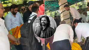 Mukul Dev Funeral पंचतत्व में विलीन हुए एक्टर मुकुल देव नम आंखों के साथ भाई राहुल देव ने दी अंतिम विदाई