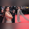 Alia Bhatt Cannes कजरारी आंखें चमकीला बदन जालीदार साड़ी में यूं कान्स क्वीन बनीं आलिया भट्ट कपूरों की बहू का जलवा देख सबकी बोलती बंद