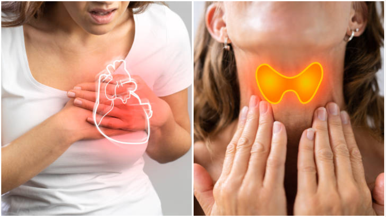 Increase the risk of thyroid heart disease