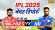 PBKS vs MI Jaipur Weather Update पंजाब और मुंबई के मुकाबले में मौसम बन सकता है बाधा जानिए कैसा रहेगा जयपुर के मौसम का हाल
