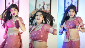Desi Bhabhi Dance देसी भाभी का भोजपुरी स्वैग मटकाई ऐसी कमर देखकर कहेंगे- माहौल बना दिया