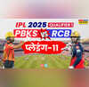 IPL 2025 PBKS vs RCB Playing 11 विदेशी खिलाड़ियों में होगा बड़ा बदलाव आज के मैच में ऐसी होगी पंजाब और बेंगलुरू की प्लेइंग 11
