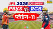 IPL 2025 PBKS vs RCB Playing 11 विदेशी खिलाड़ियों में होगा बड़ा बदलाव आज के मैच में ऐसी होगी पंजाब और बेंगलुरू की प्लेइंग 11