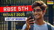 rajshaladarpannicin RBSE 5th Result 2025 इन वेबसाइट्स से चेक करें राजस्थान बोर्ड 5वीं का रिजल्ट DIRECT LINK से मिलेगी मार्कशीट