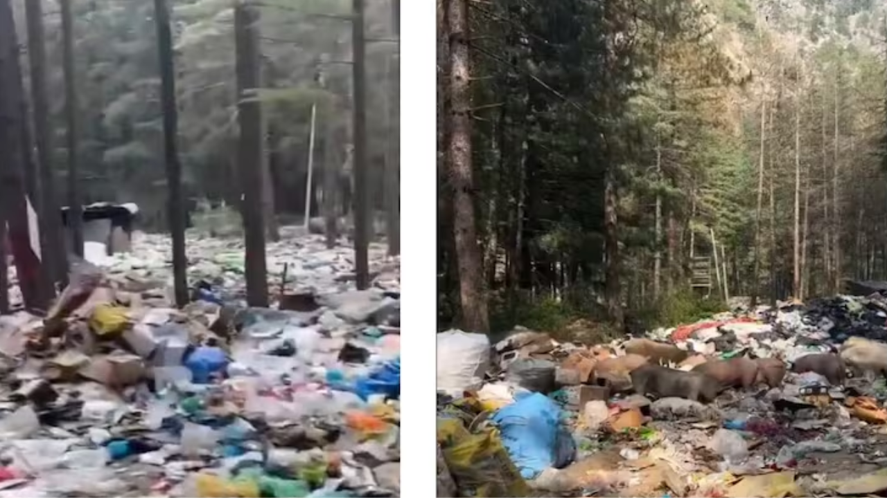 Piles of garbage in casol.