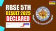 RBSE 5th Result 2025 Declared जारी हो गया राजस्थान बोर्ड 5वीं का रिजल्ट इस Direct Link से देखें सबसे पहले