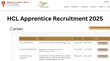 HCL Apprentice Recruitment 2025 HCL में 10वीं पास के लिए सरकारी नौकरी का सुनहरा अवसर जल्द करें अप्लाई