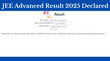 JEE Advanced 2025 Result Declared जारी हुआ जेईई एडवांस्ड रिजल्ट यह रहा डाउनलोड करने का डायरेक्ट लिंक