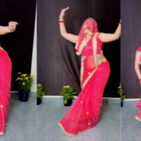 Desi Bhabhi Dance घूंघट में देसी भाभी का बवाली डांस स्वैग देखकर सिर गोल-गोल घूमने लगेगा