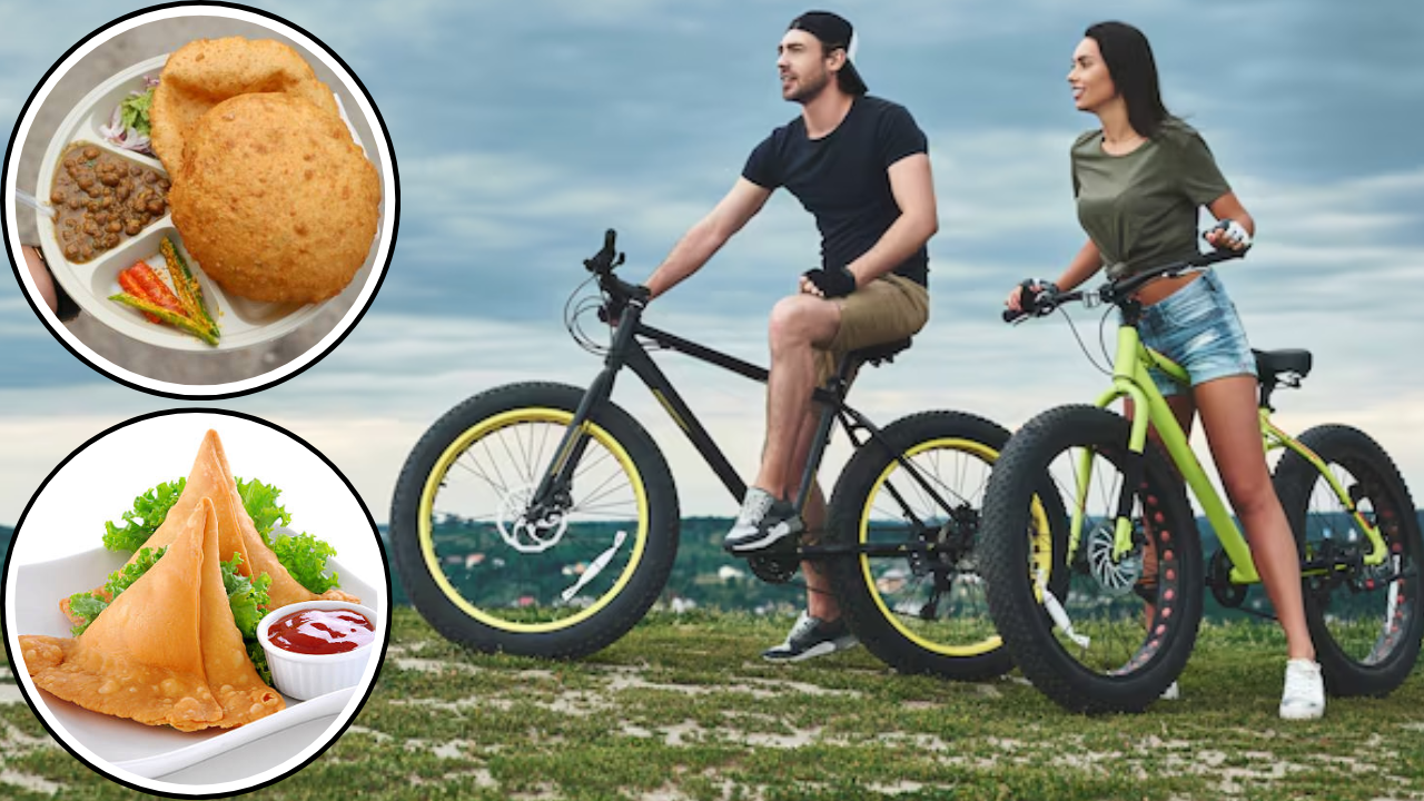 How much bicycle riding to burn calories in Hindi