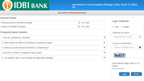 IDBI JAM Admit Card 2025 जारी हो गया आईडीबीआई जेएएम परीक्षा का एडमिट कार्ड ऐसे करें डाउनलोड
