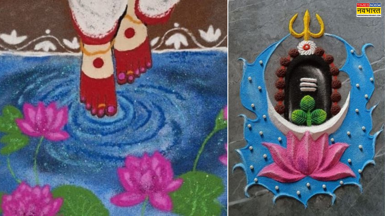 Diseño de Ganga Dusira Rangoli