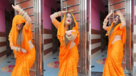 Bhabhi Dance कबूतर बोले गुटर गू गाने पर देसी भाभी ने मचाया ऐसा भौकाल डांस देखकर दिल हार बैठेंगे