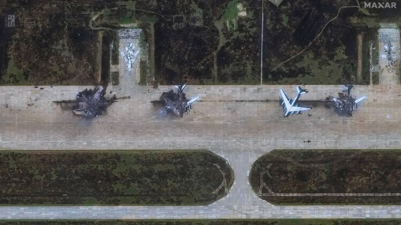 Russian bombers satellite film